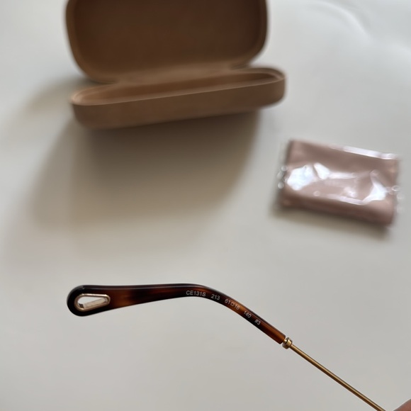 CHLOÉ
Poppy Love Heart-shaped Acetate And Gold-tone Sunglasses - Picture 5 of 5